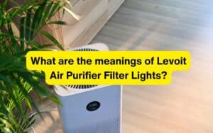 What are the meanings of Levoit Air Purifier Filter Lights?